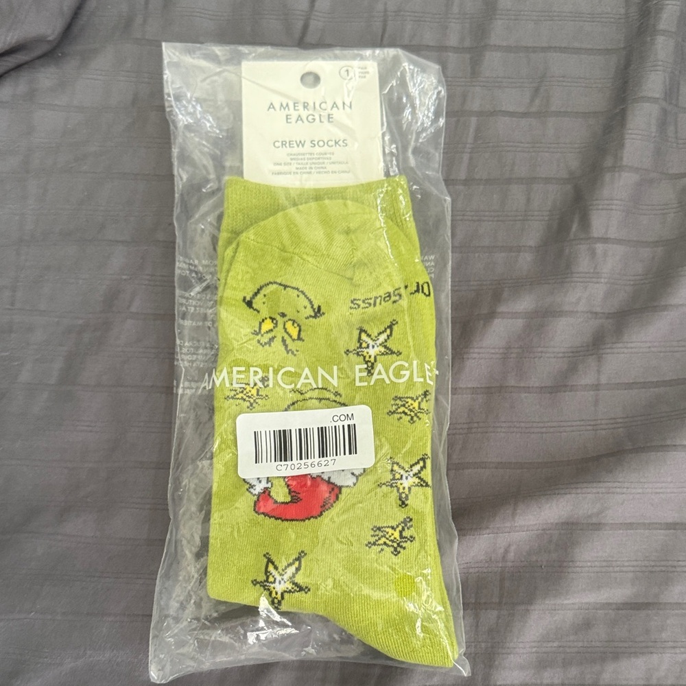 American Eagle Outfitters Lime Green Crew Socks